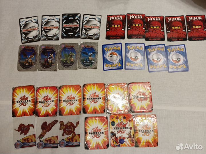 Карточки Dragons,bakugan,pokemon,monsuno,ninja