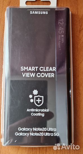 Чехол Samsung Note 20 ultra Smart Clear View Cover