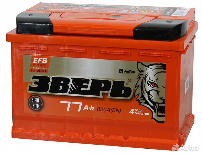 Акб зверь 77 Ач (EFB)