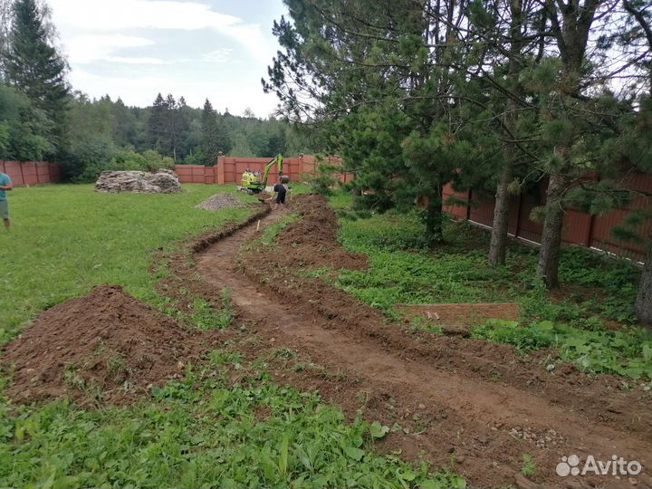 Услуги мини-экскаватора