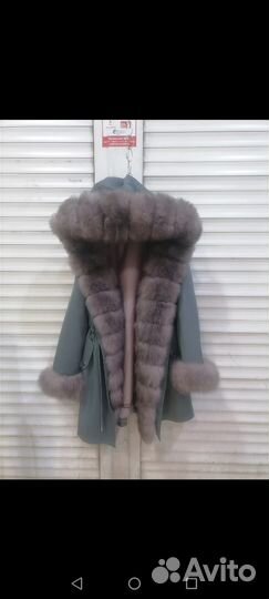 Парка с натуральным мехом