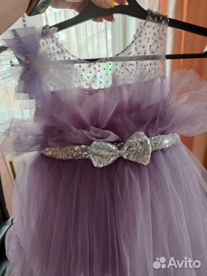 Платье для девочки 116 пышное. На выпускной