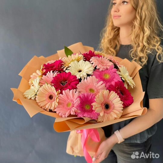 Букет из 21 герберы Mix