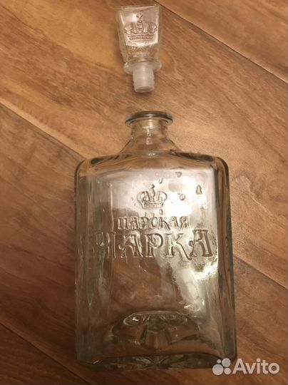 Графин стекло 1 литр, 0,5 литра