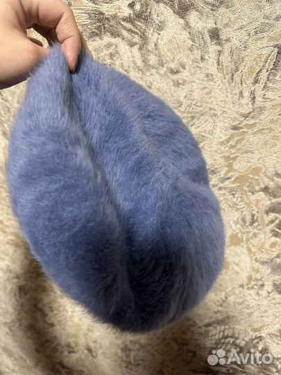Шапка норковая вязаная