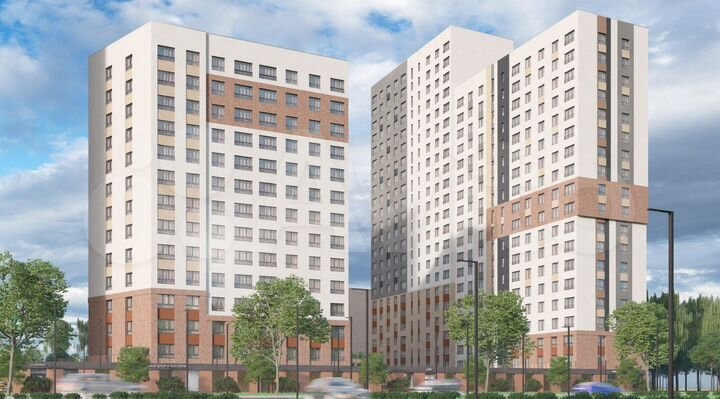 2-к. квартира, 56,7 м², 13/23 эт.