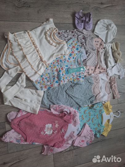 Детские вещи пакетом на девочку 62-68
