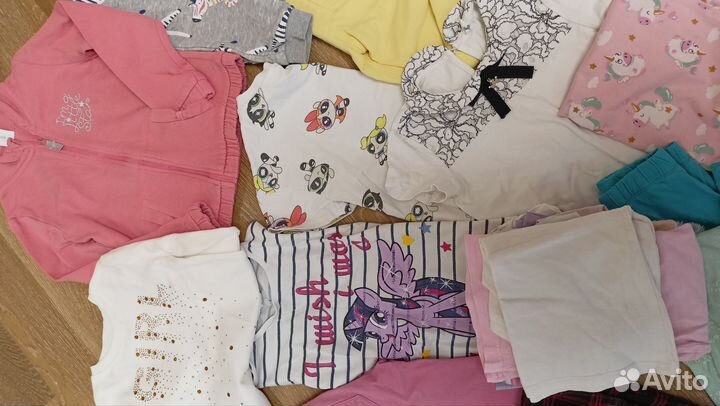 Вещи пакетом на девочку 110 116