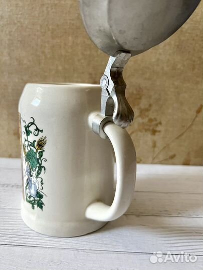 Кружка пивная Германия с крышкой