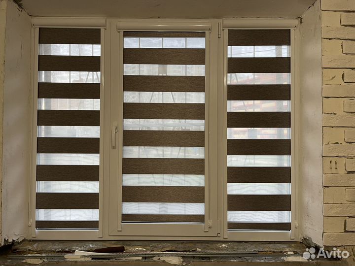 Рулонные шторы зебра