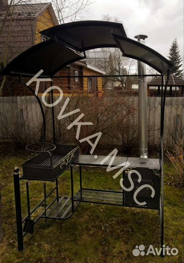 Мангал с крышей