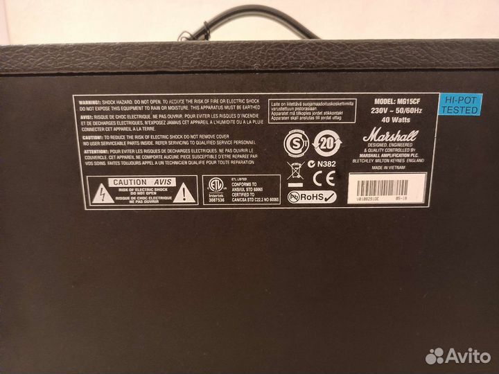 Комбоусилитель Marshall MG15