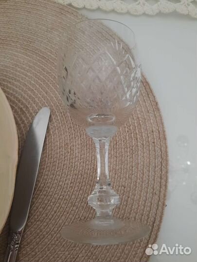 Хрустальный фужер винтаж