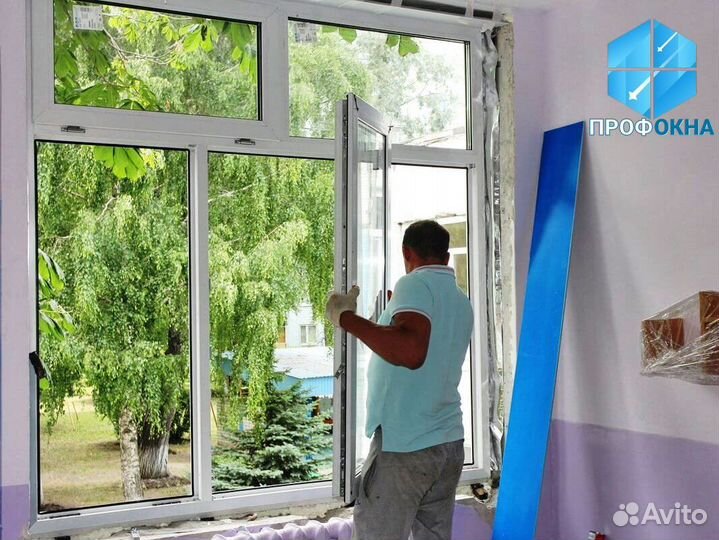 Остекление балконов пвх Rehau Новое / с Установкой