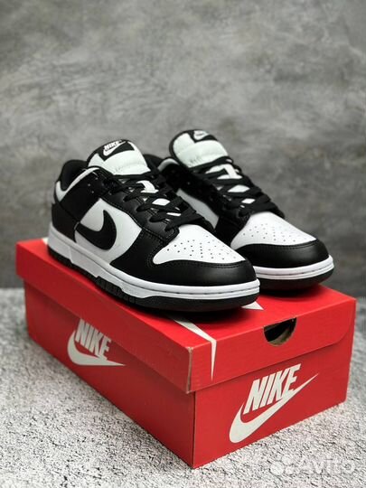 Кроссы Nike Dunk Low Retro White Black Panda