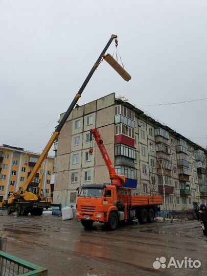 Аренда и услуги автокрана-вездехода, 50 т, 42 м, с гуськом 16 м