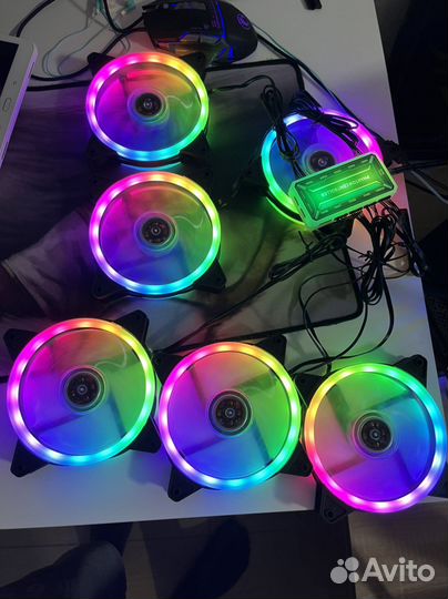 Набор argb вентиляторов 120мм
