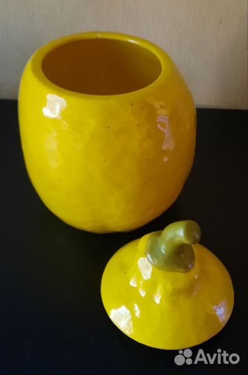 Керамическая посуда банка лимон
