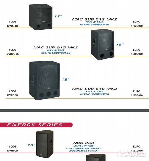 Комплект концертной акустики Codem Music