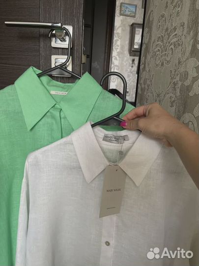 Льняная рубашка женская новая