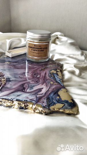 Поднос из эпоксидной смолы