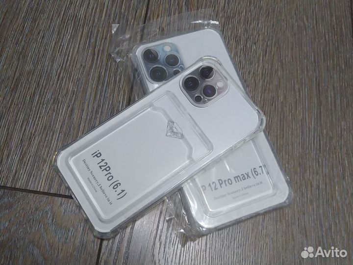 Чехол с карманом для карт iPhone 12 pro + pro max