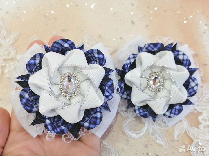 Банты для волос ручной работы