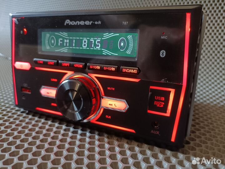 Магнитола pioneer 2 din с блютуз новая