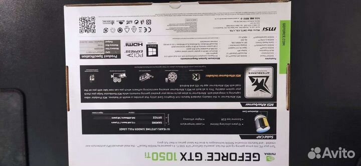 Видеокарта GTX 1050 ti msi