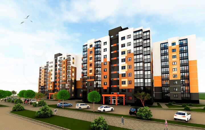 3-к. квартира, 80,6 м², 9/9 эт.