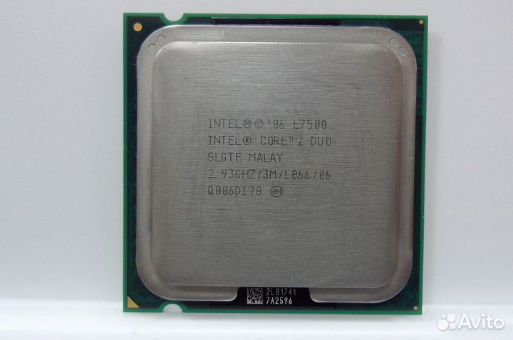 S775 Intel Core 2 Duo E7500 (2x2933MHz, L2 3072Kb)