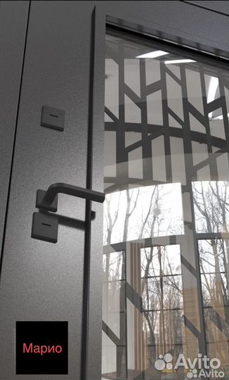 Дверь входная с терморазрывом и стеклопакетом