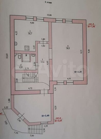 Коттедж 257 м² на участке 8,6 сот.