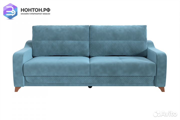 Диван книжка Дуглас 3-х местный бирюзовый