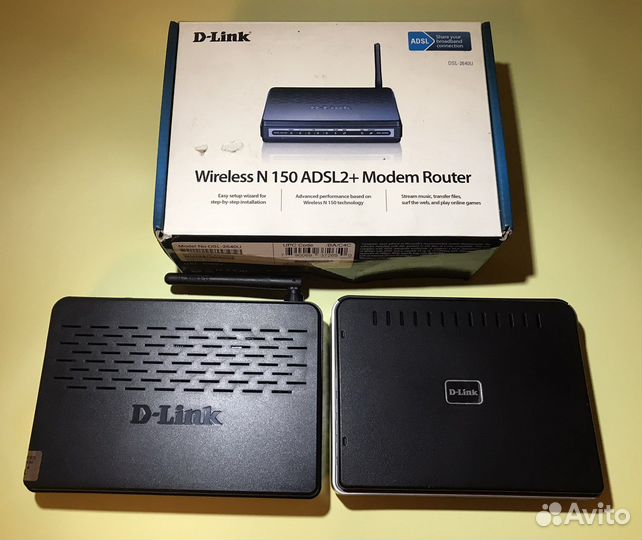 2 Роутера D-Link DSL-2649U