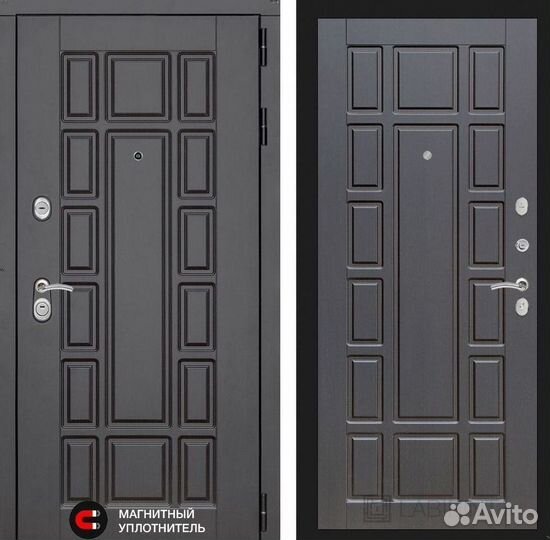 Дверь входная Венге Италия металлическая