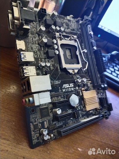 Материнская плата asus h110m-r