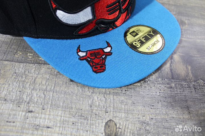 Кепка Chicago Bulls Черная с Синим