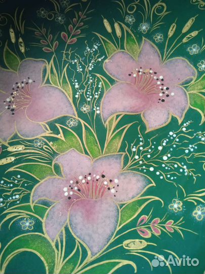 Тарелка декоративная деревянная новая