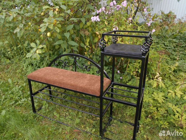 Кованая банкетка № 40