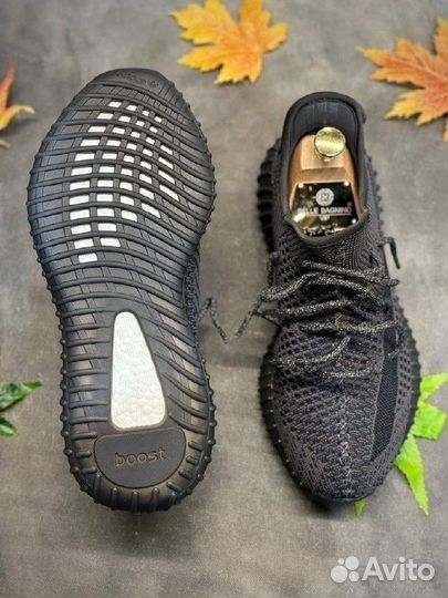 Adidas yeezy boost 350 великан чёрные разм. 47