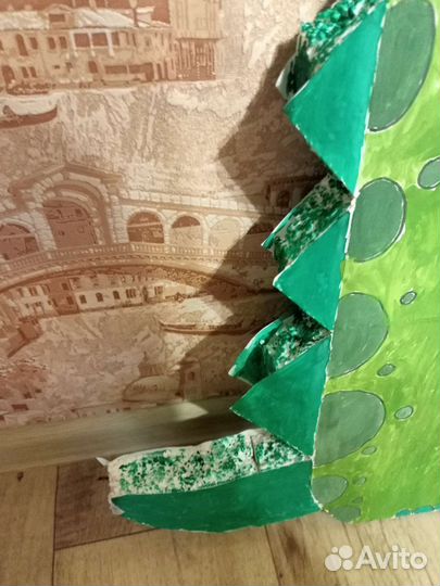 Цифра 6 в стиле дино