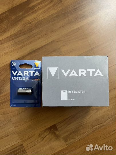 Батарейки литиевые varta CR123A (упаковка)