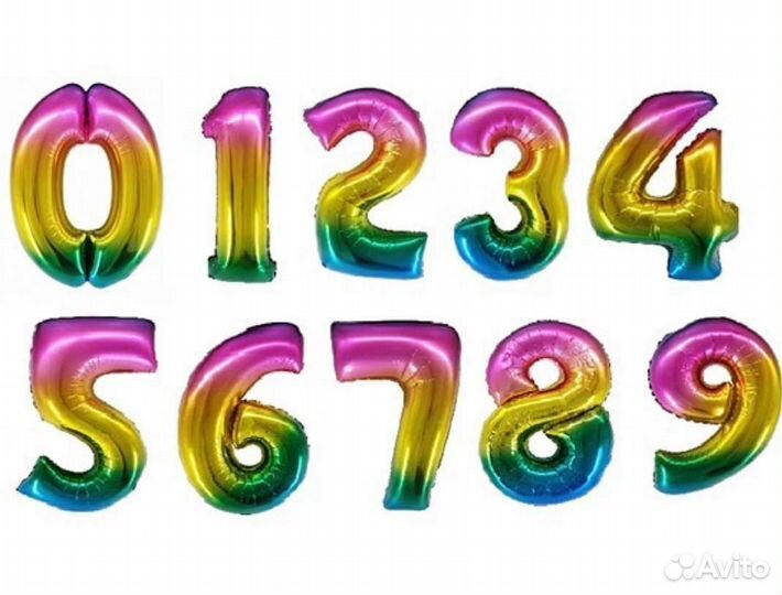 Цифра Шар из фольги