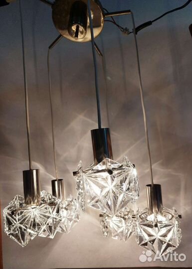Хрустальная люстра паук СССР
