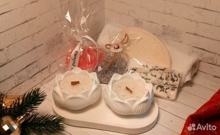 Подарочный набор. Мыло. Свечи. Ручная работа