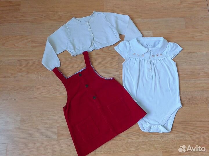 Летняя одежда для девочки 80 86 пакетом
