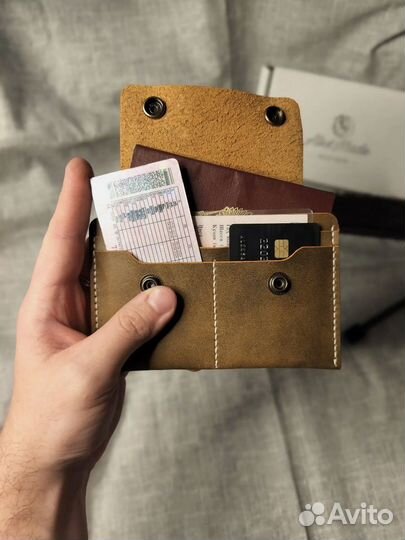 Холдер для документов из натуральной кожи