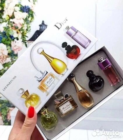 Подарочный набор dior 5 в 1/ набор парфюма