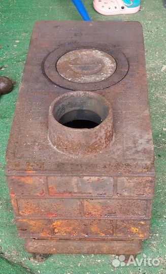 Печь буржуйка чугунная разборная СССР